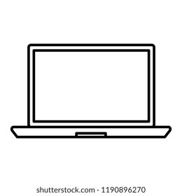 laptop computer isolated icon