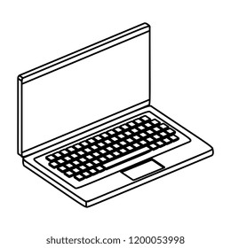 laptop computer isolated icon