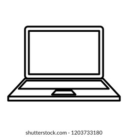 laptop computer isolated icon
