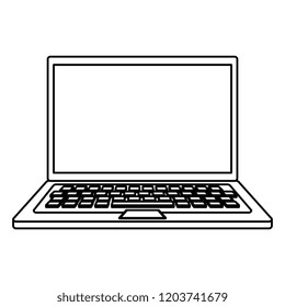 laptop computer isolated icon