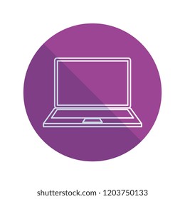 laptop computer isolated icon