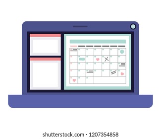 laptop computer isolated icon