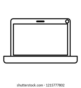 laptop computer isolated icon