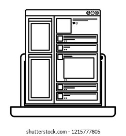 laptop computer isolated icon