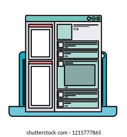 laptop computer isolated icon