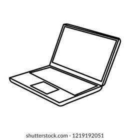 laptop computer isolated icon
