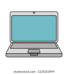 laptop computer isolated icon