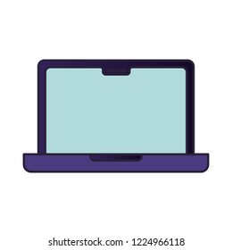 laptop computer isolated icon