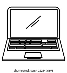 laptop computer isolated icon