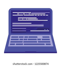 laptop computer isolated icon