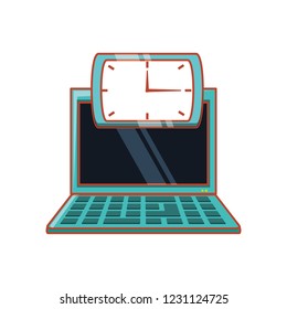 laptop computer isolated icon