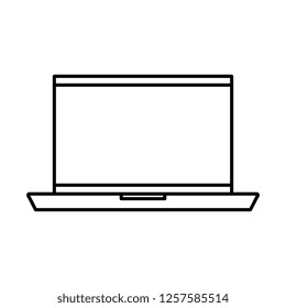 laptop computer isolated icon