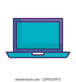laptop computer isolated icon