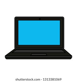 laptop computer isolated icon