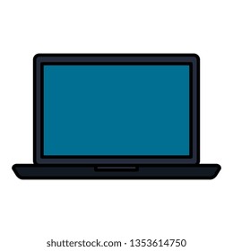 laptop computer isolated icon