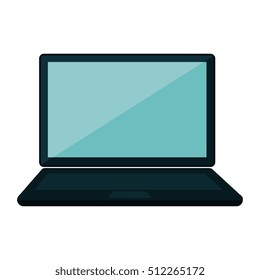 laptop computer isolated icon