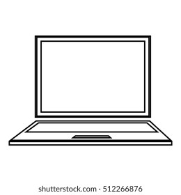 laptop computer isolated icon