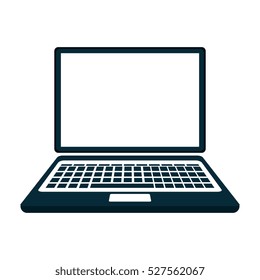 laptop computer isolated icon