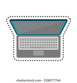 laptop computer isolated icon
