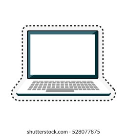 laptop computer isolated icon