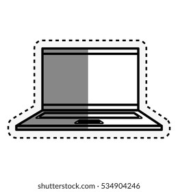 laptop computer isolated icon