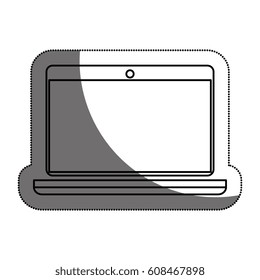 laptop computer isolated icon