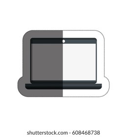 laptop computer isolated icon
