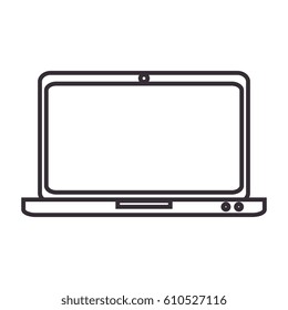 laptop computer isolated icon