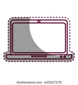 laptop computer isolated icon