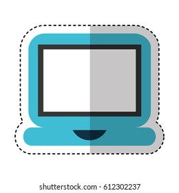 laptop computer isolated icon