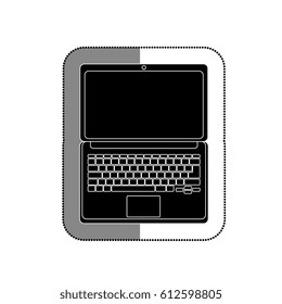 laptop computer isolated icon