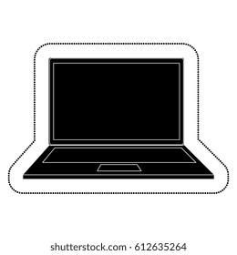 laptop computer isolated icon