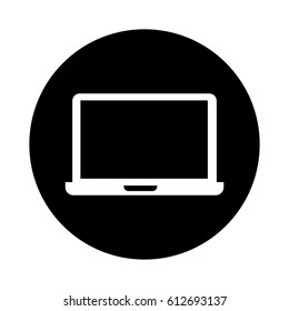 laptop computer isolated icon