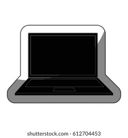 laptop computer isolated icon