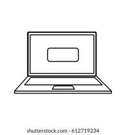 laptop computer isolated icon