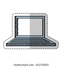 laptop computer isolated icon