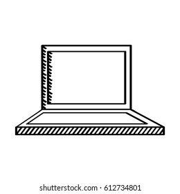 laptop computer isolated icon