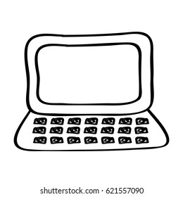 laptop computer isolated icon