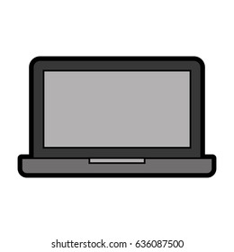 laptop computer isolated icon
