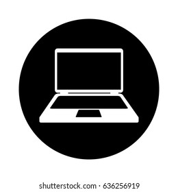 laptop computer isolated icon