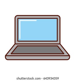 laptop computer isolated icon