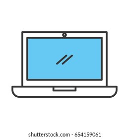 laptop computer isolated icon