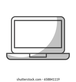 laptop computer isolated icon