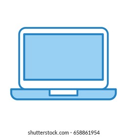 laptop computer isolated icon