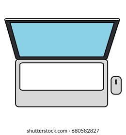 laptop computer isolated icon