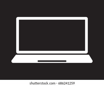 laptop computer isolated icon