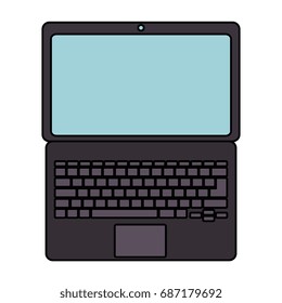 laptop computer isolated icon