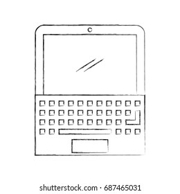 laptop computer isolated icon