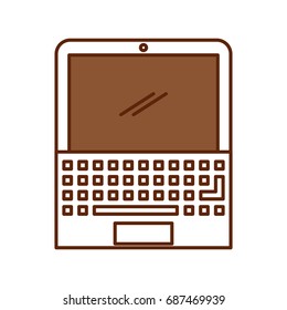 laptop computer isolated icon