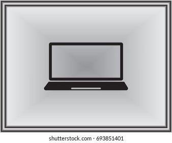 laptop computer isolated icon